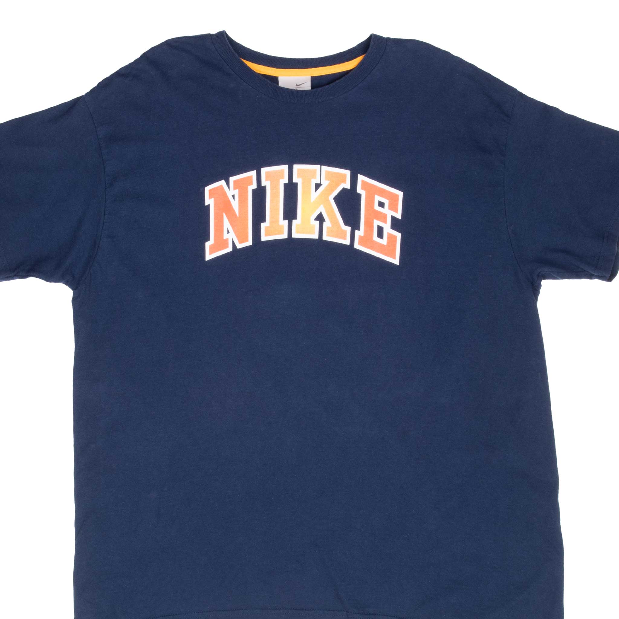 Vintage Nike Spellout Blue Tee Shirt 2000S Size 2XL