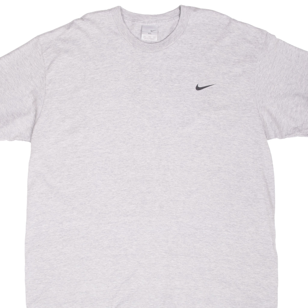 VINTAGE NIKE CLASSIC SWOOSH GREY TEE SHIRT 2000S 2XL