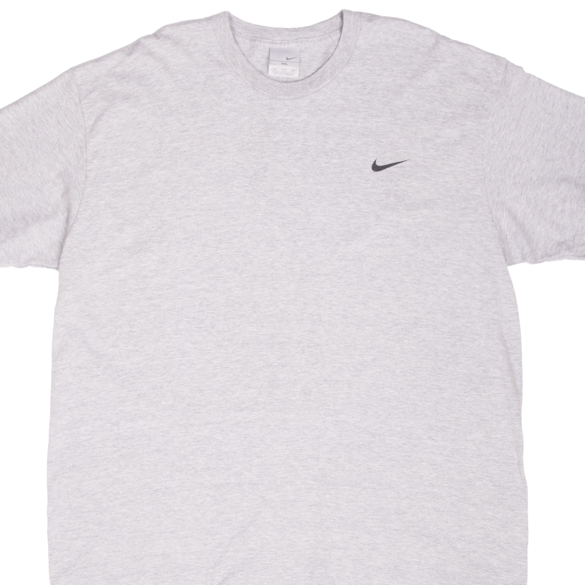VINTAGE NIKE CLASSIC SWOOSH GREY TEE SHIRT 2000S 2XL