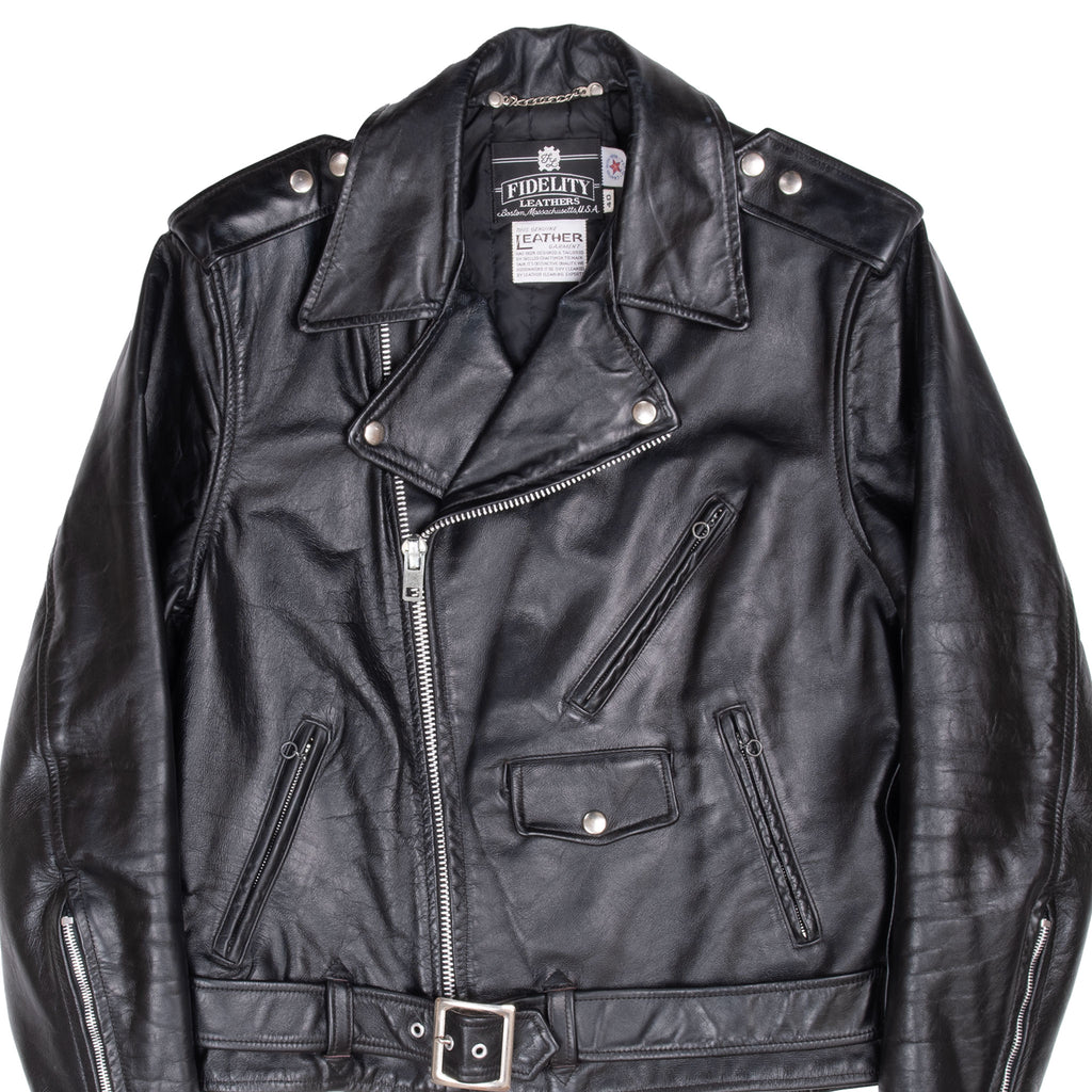 Vintage Fidelity Leather Motorcycle Leather Jacket 1960S Size 40 Made In Usa