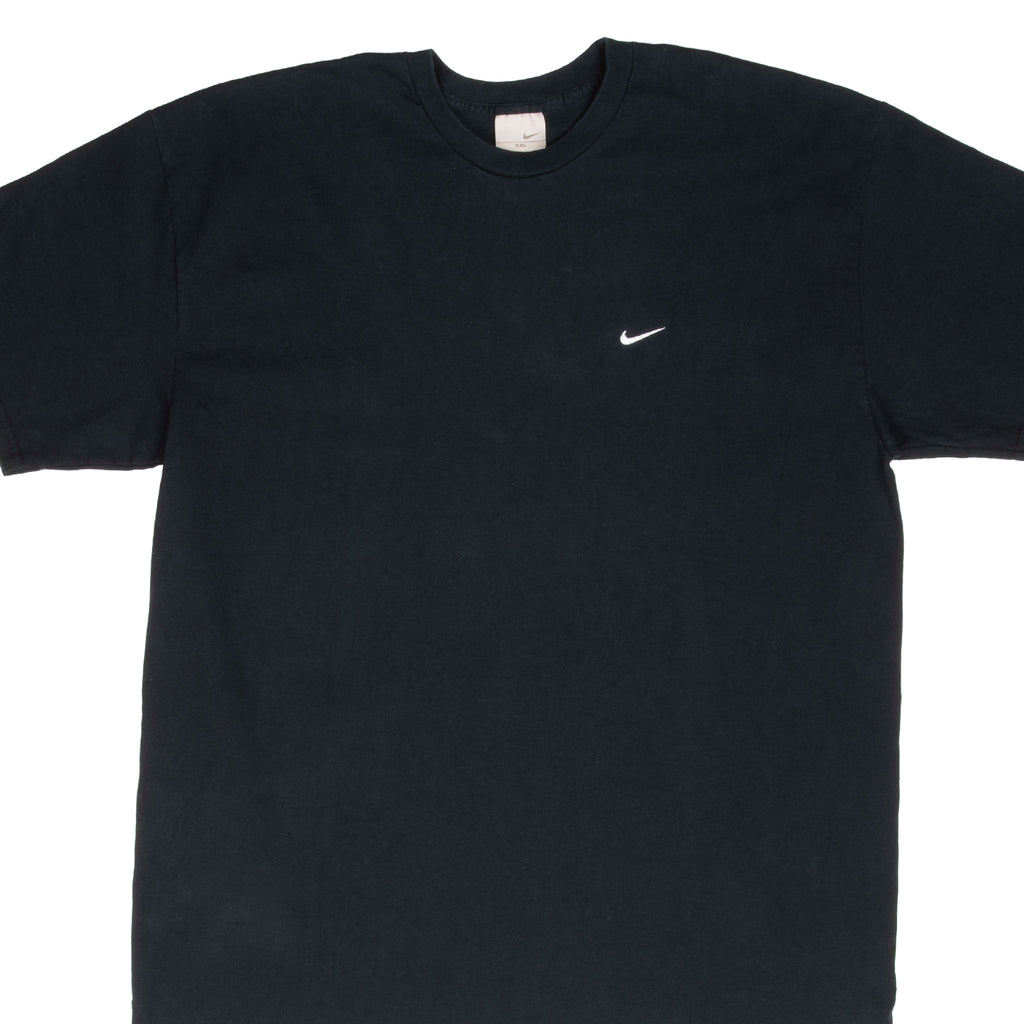 Vintage Nike Classic Swoosh Black Tee Shirt 2000S Size 2XL