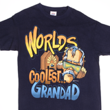 Vintage Worlds Coolest Grandad 1994 Tee Shirt Size Large Made In USA With Single Stitch Sleeves