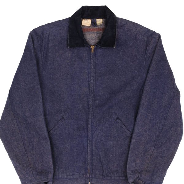 Vintage Wrangler Blanket Lined Denim Jacket 1970S Size 36 Made In Usa