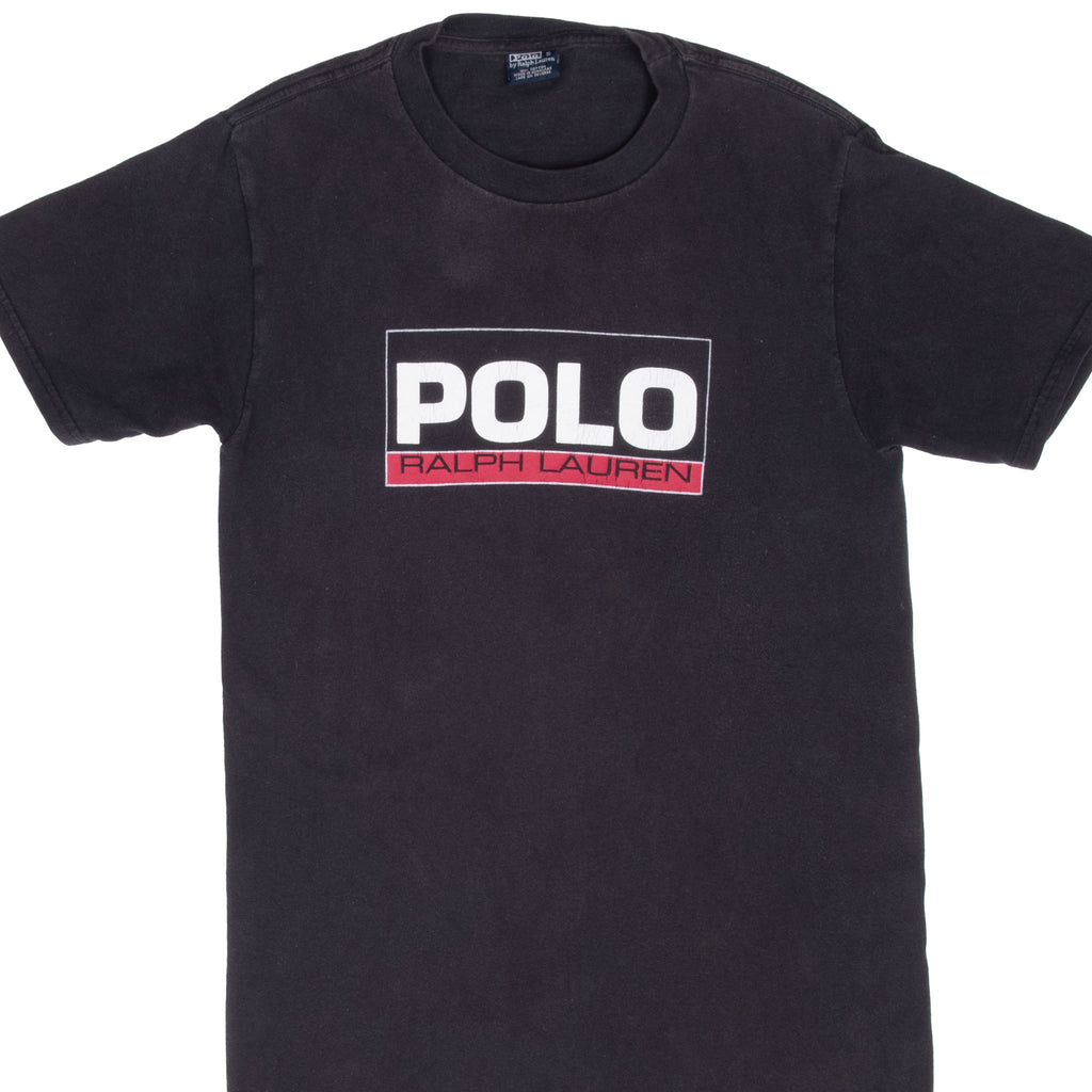 Vintage Ralph Lauren Polo Blue Tee Shirt 1990S Size Small