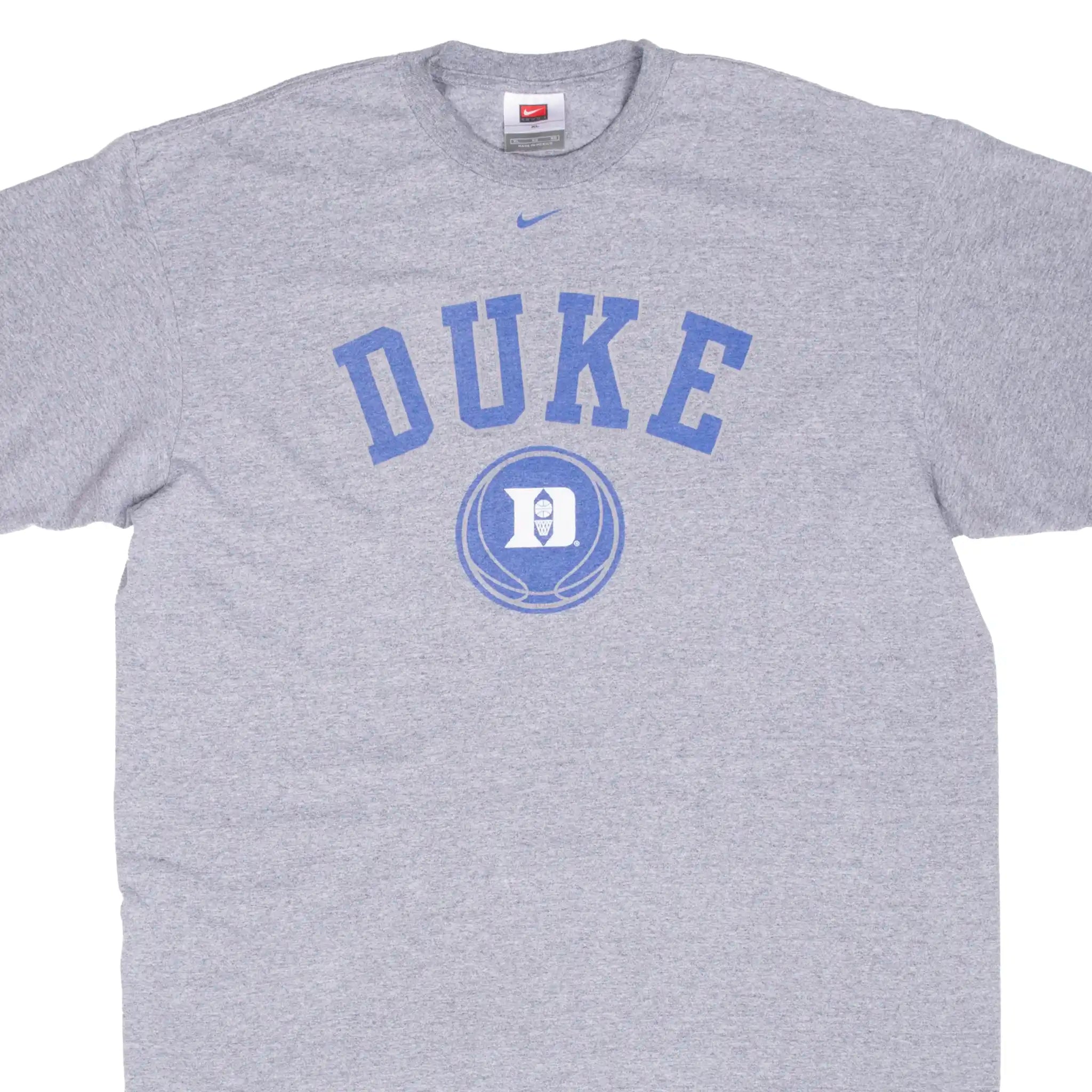 VINTAGE NIKE CENTER SWOOSH NCAA DUKE UNIVERSITY TEE SHIRT 2000S SIZE LARGE