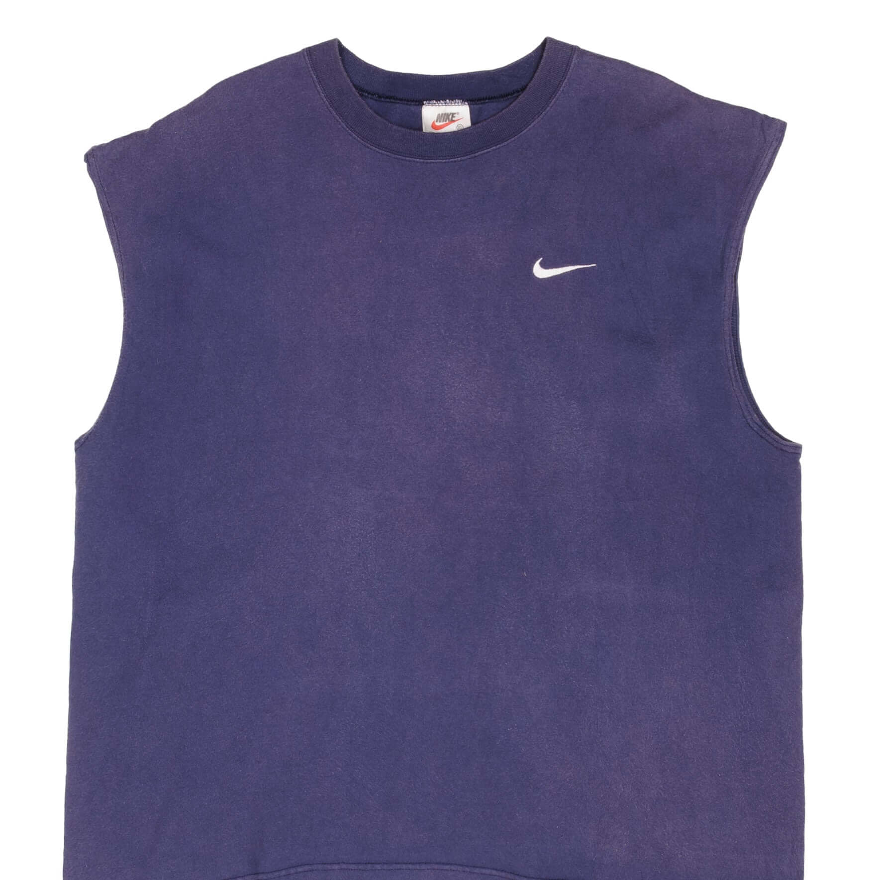 Vintage Nike Classic Swoosh Navy Blue Tank Top Tee Shirt 1990S Size XL Made In USA