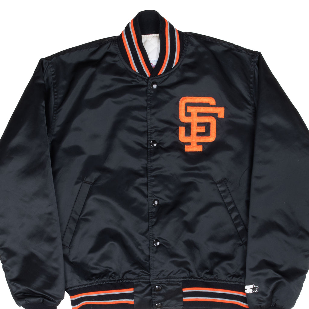 Vintage Mlb San Francisco Giants 1990S Starter Bomber Satin Jacket Size Medium Made In Usa