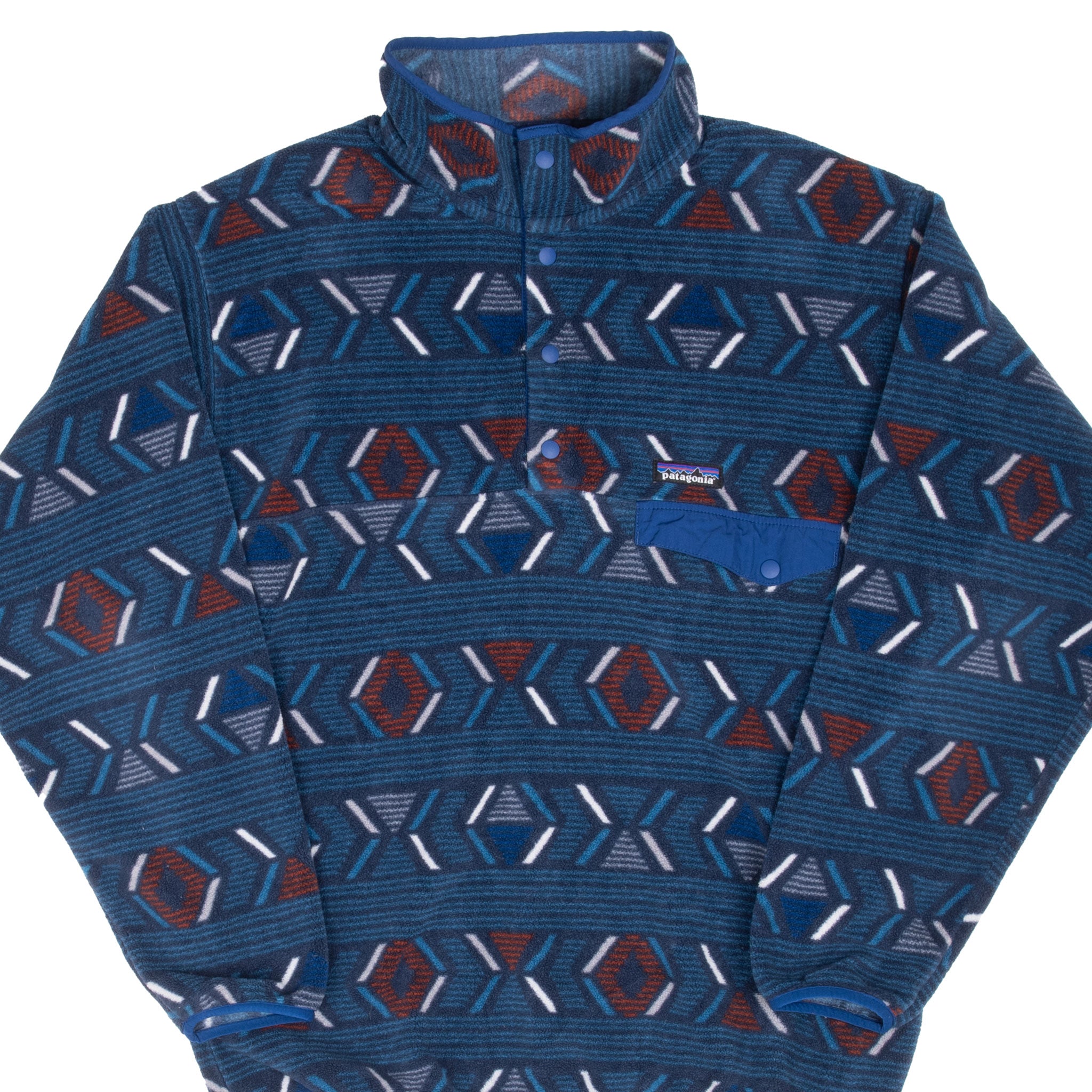 Vintage Patagonia Snap T Aztek Synchilla Pullover Fleece Jacket 2000S Size Medium