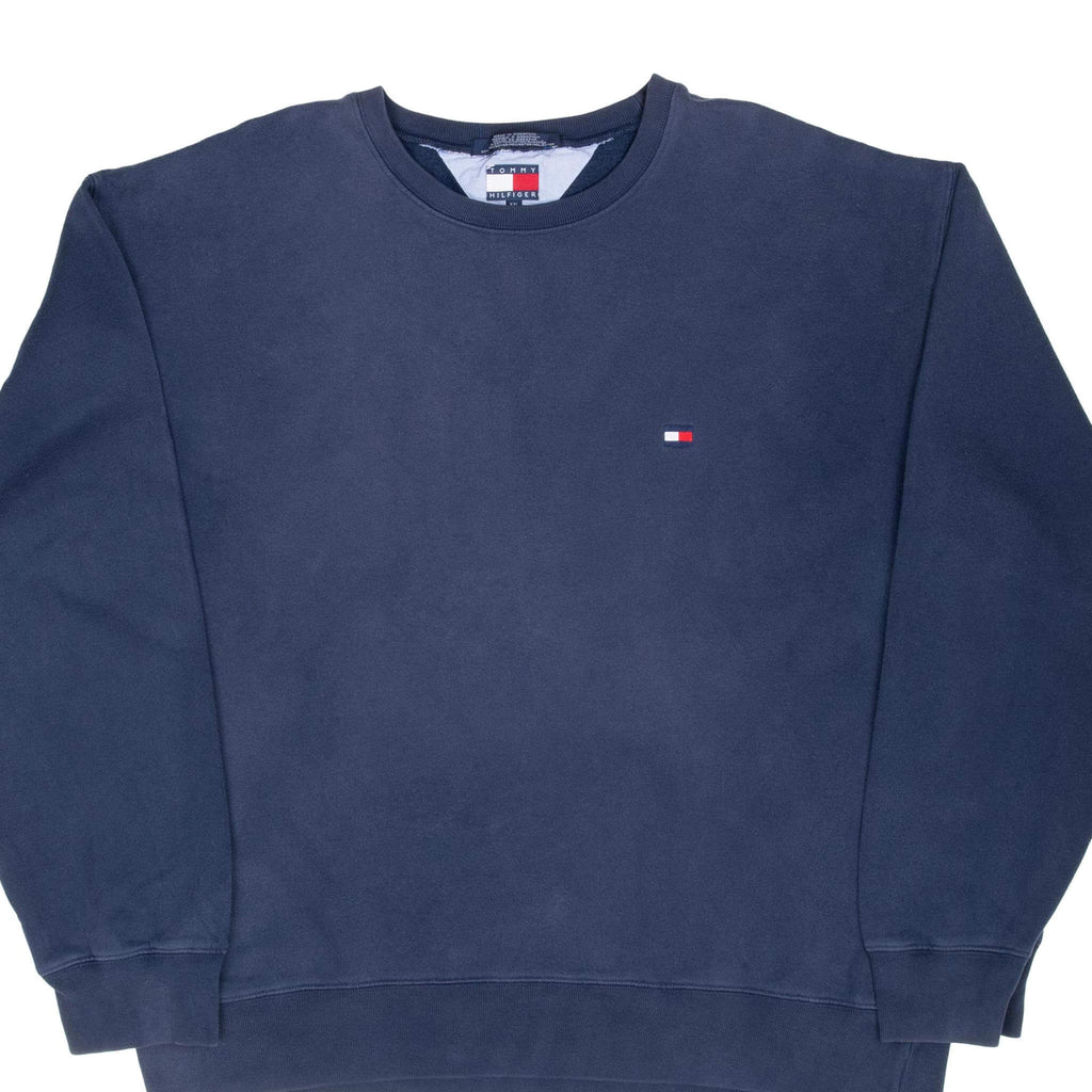 Vintage Tommy Hilfiger 1990S Blue Classic Sweatshirt Size 2XL