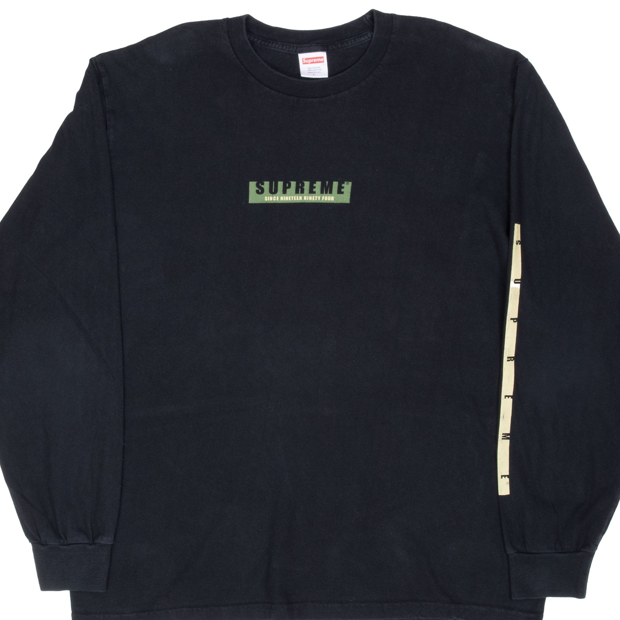 Supreme Finest Since 1994 Black Tee Shirt Size Large Made In Usa