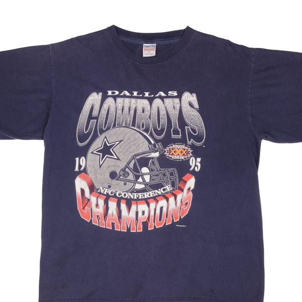 Vintage Nfl Dallas Cowboys Nfc Champions 1995 Tee Shirt Size XL