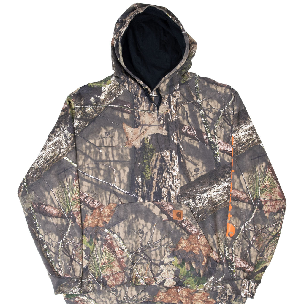VINTAGE CARHARTT MOSSY OAK BREAK UP COUNTRY HOODIE SWEATSHIRT 2XL