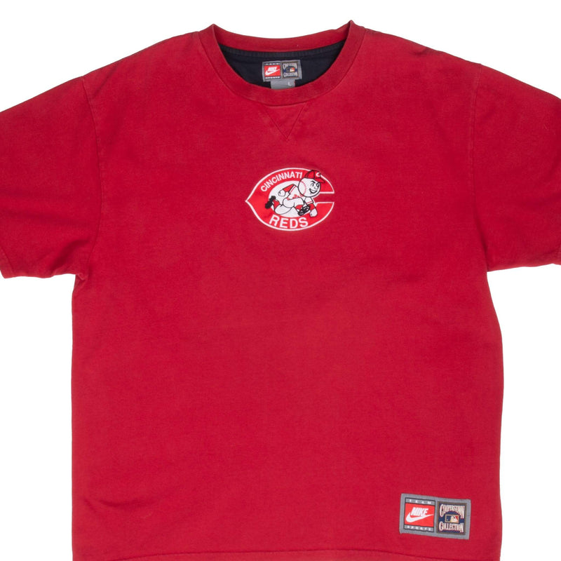 Vintage Nike Mlb Cincinnati Reds Copperstown Collection Tee Shirt 2000S Size Large