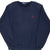 Vintage Ralph Lauren 1990S Classic Navy Blue Crewneck Sweatshirt Size Large