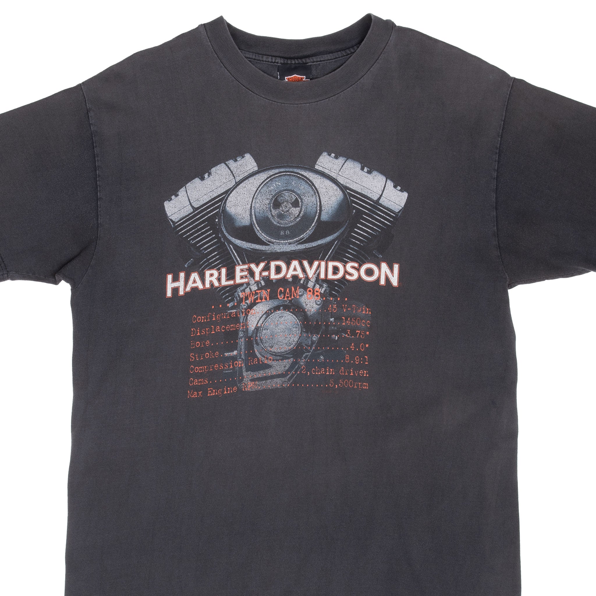 Vintage Harley Davidson Princeton Illinois Tee Shirt 1998 Size Large Made In Usa