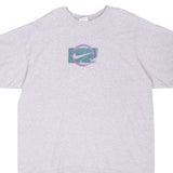 Vintage Nike Spellout Grey Tee Shirt 1990S Size Large Made In Usa