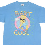 Vintage Bart Simpson Cool Blue Tee Shirt 1991 Size XL Made In USA With Single Stitch Sleeves