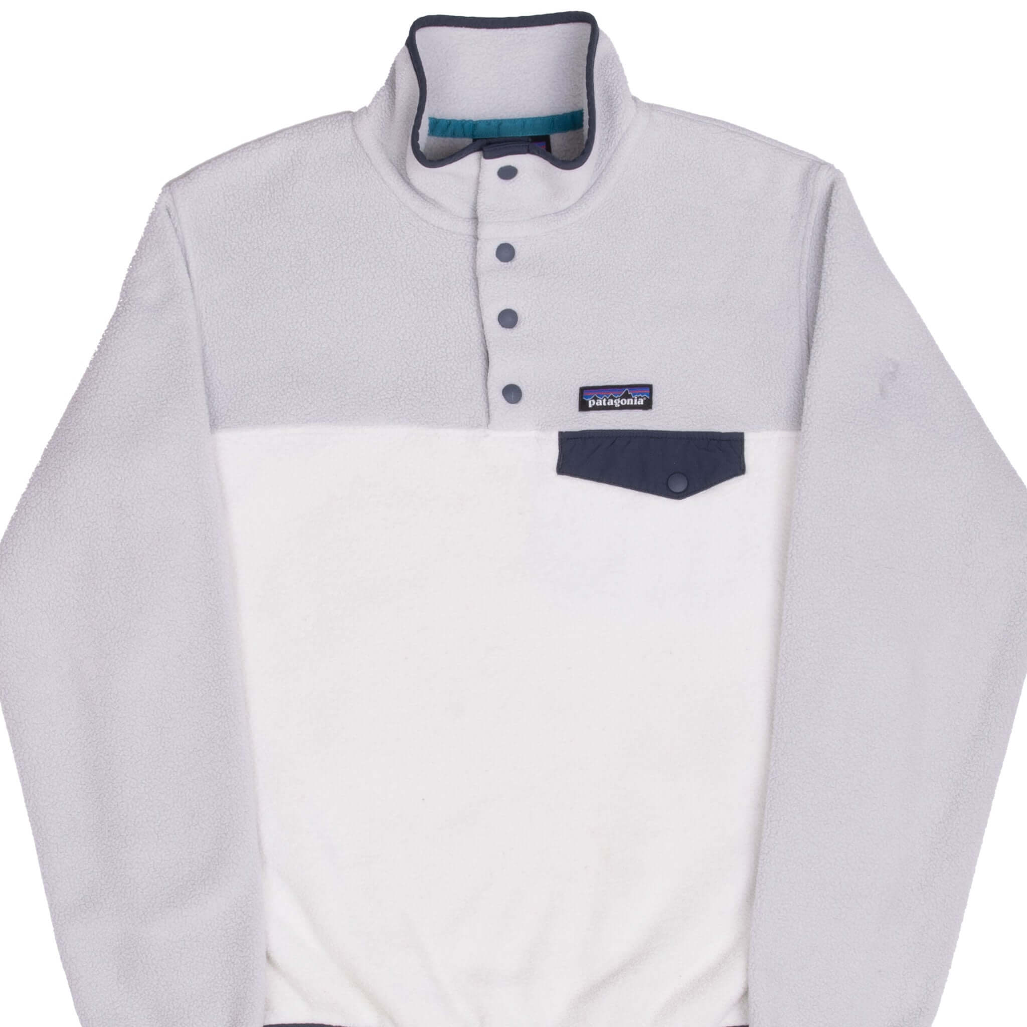 Vintage Patagonia Grey Synchilla Snap T Fleece Pullover Jacket 2000S Size Small