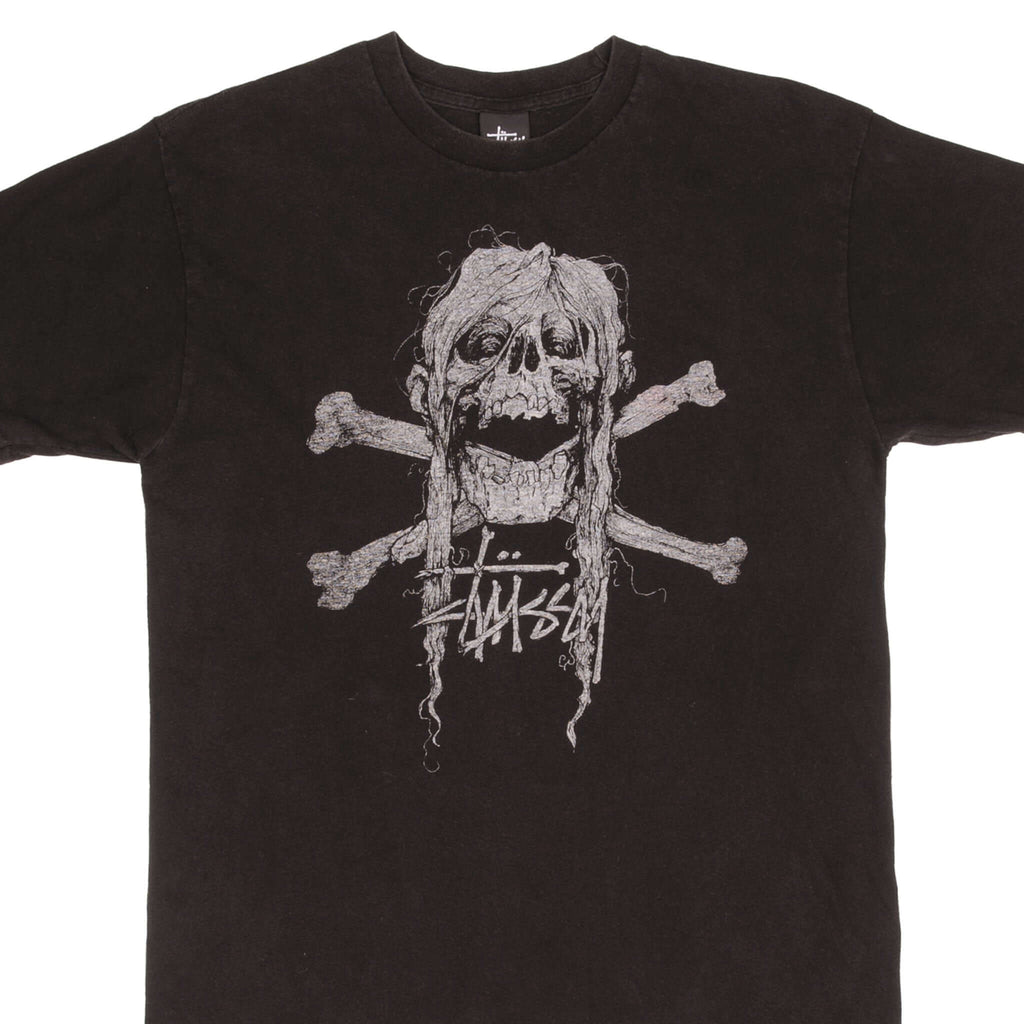 Vintage Stussy Skull Tee Shirt Size Medium 2000S