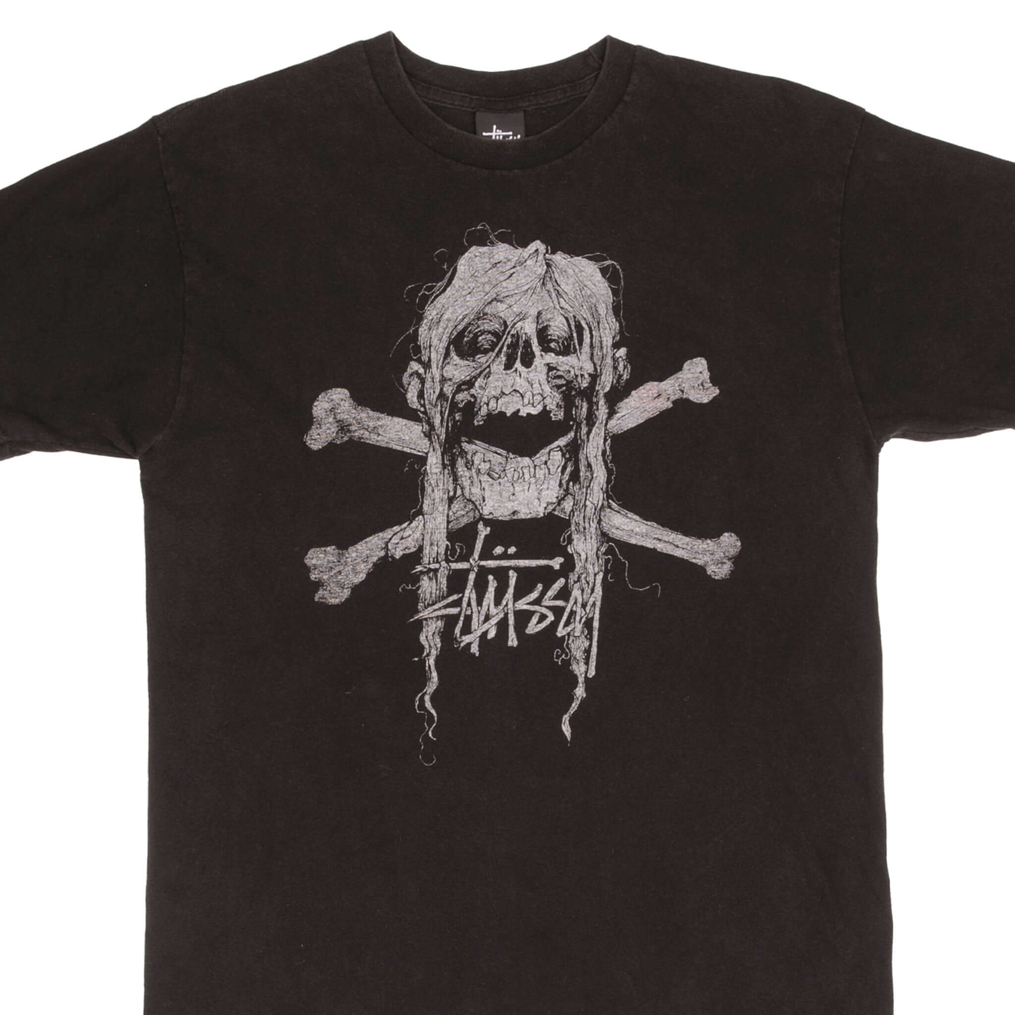 Vintage Stussy Skull Tee Shirt Size Medium 2000S