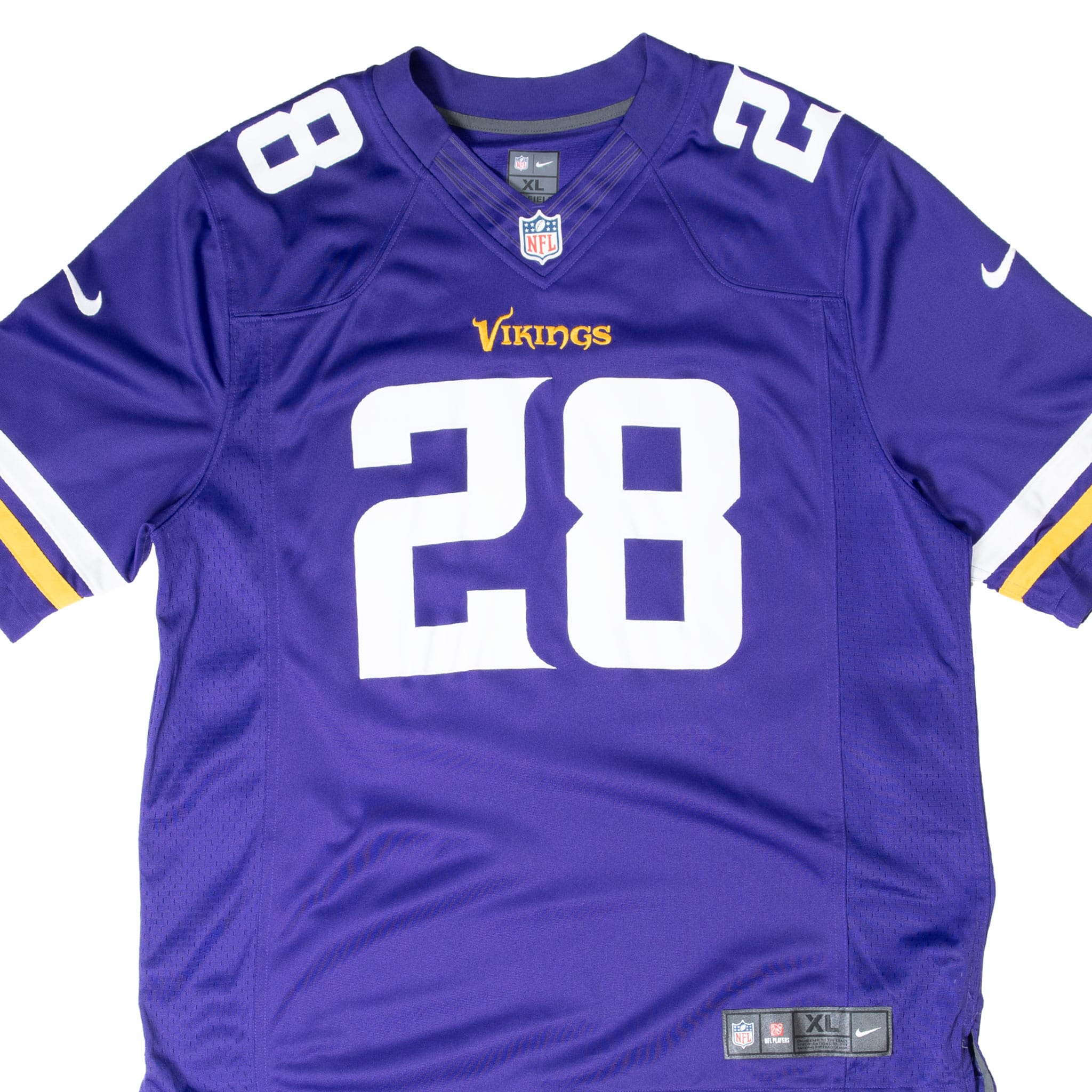 VINTAGE NFL MINNESOTA VIKINGS PETERSON #28 NIKE JERSEY 2000S SIZE XL