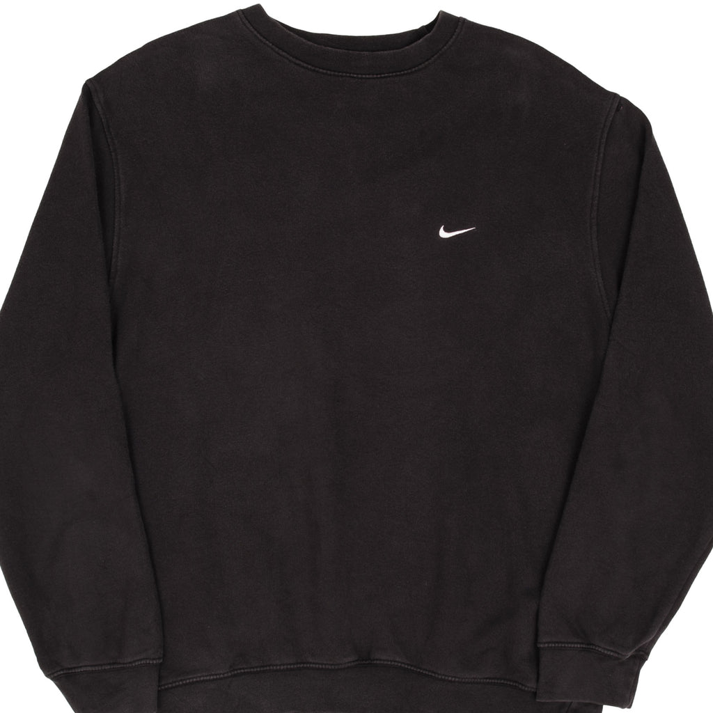 VINTAGE NIKE CLASSIC SWOOSH BLACK SWEATSHIRT 2000S XL