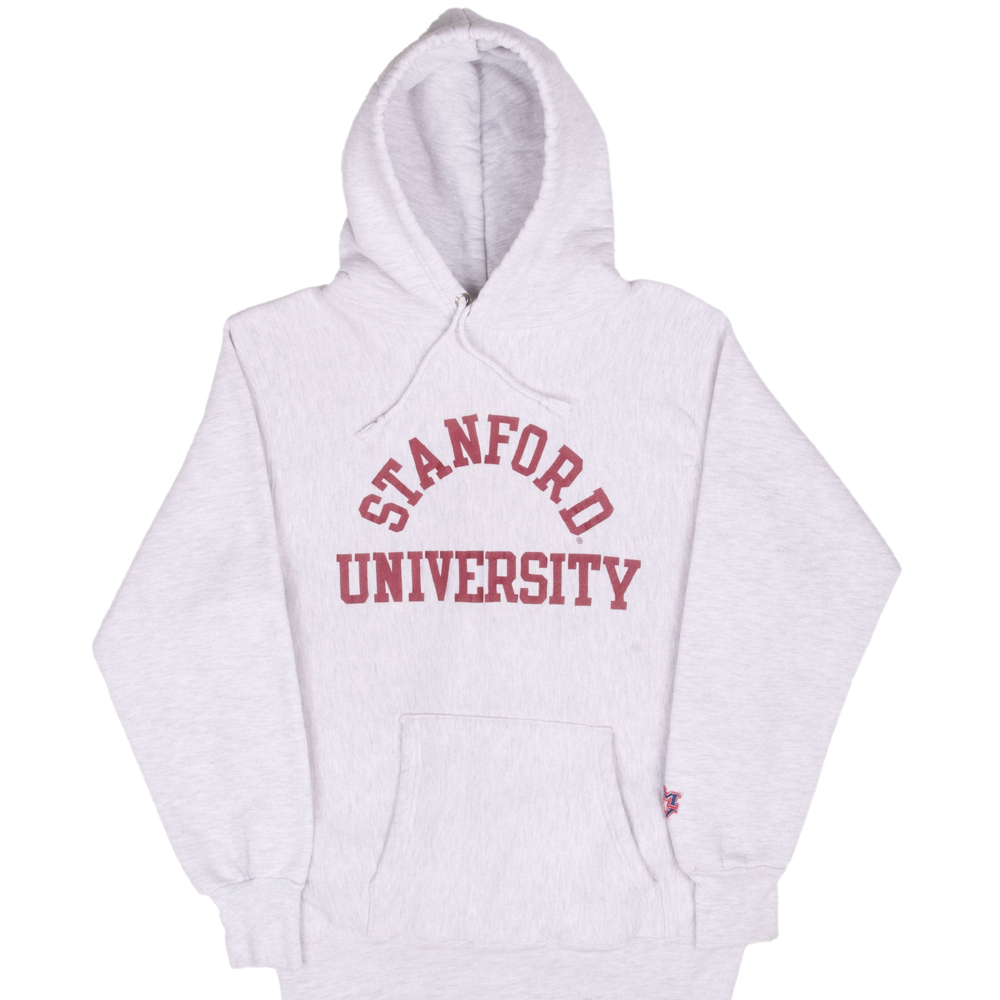 Vintage Stanford University Reverse Weave Hoodie Sweatshirt 1990S Size Small Made In Usa