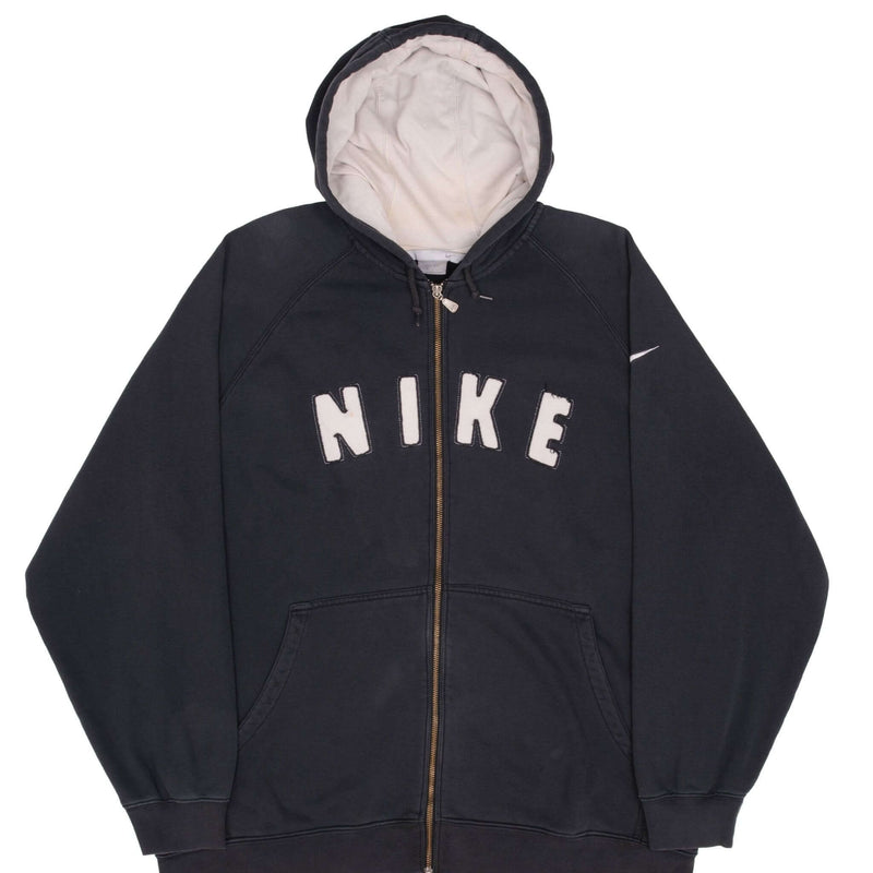 トップス 00s archive OLD NIKE zip hoodie Nike Vintage 90s 00s Full Zip Hoodie Mini Check Swoosh