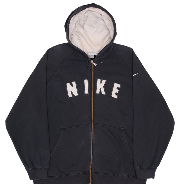 90s Nike Womens Small Spell Out Block Letter Hooded Pullover