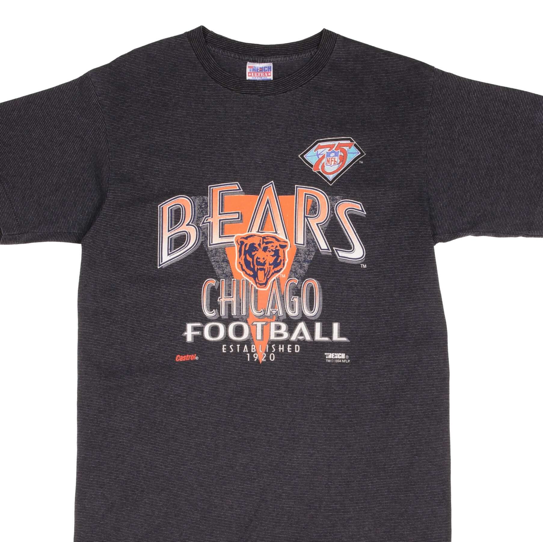 Vintage NFL Chicago Bears 1994 Tee Shirt Size XL Made In USA With Single Stitch Sleeves