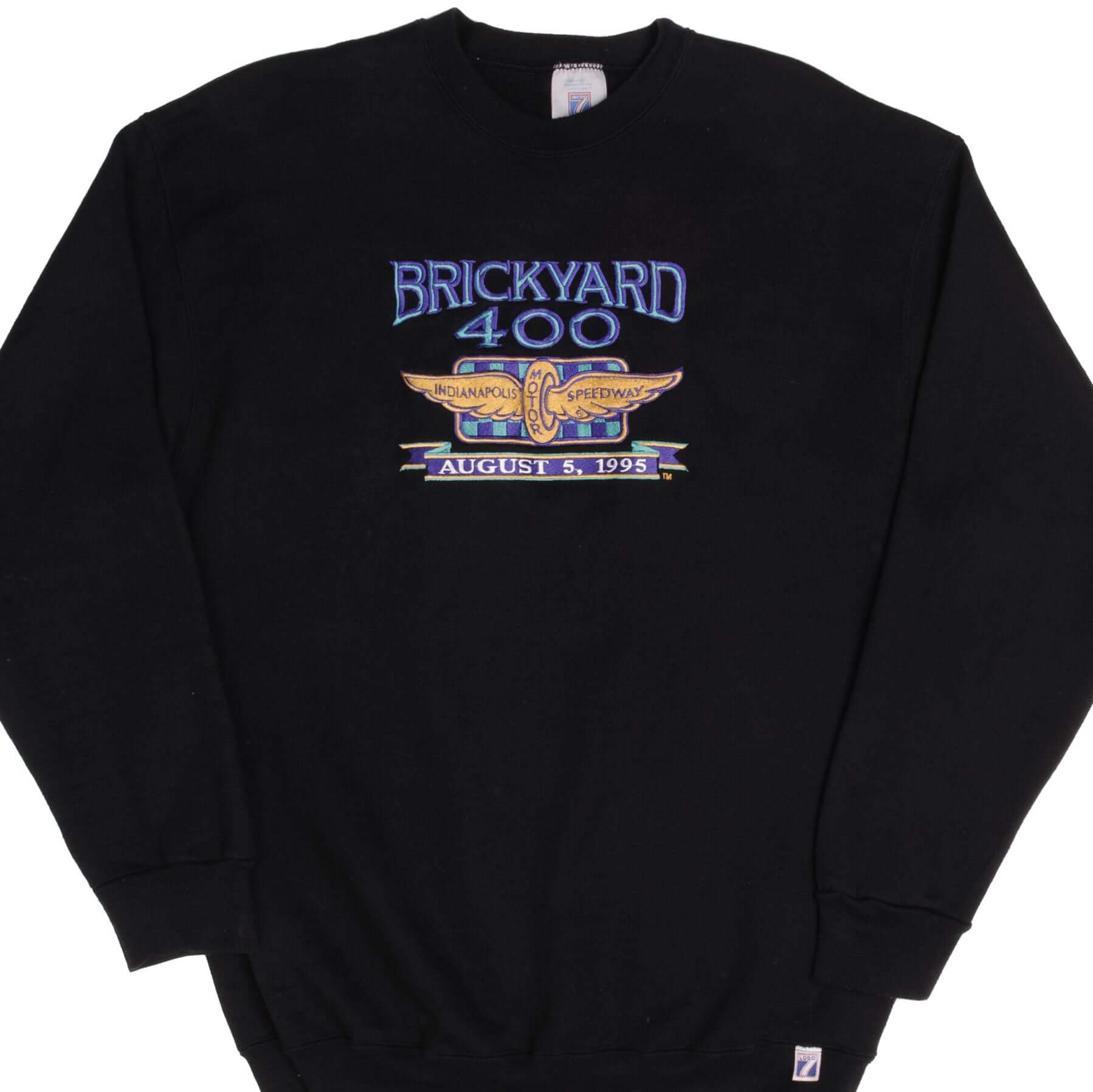 Vintage Nascar Brickyard 400 1995 Logo 7 Sweatshirt Size XL Made In USA