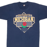 VINTAGE NCAA UNIVERSITY OF MICHIGAN ROSEBOWL EARLY 1990S TEE SHIRT MEDIUM MADE USA