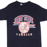 Vintage Champion Major League Baseball New York Yankees 1988 Tee Shirt Size Medium Made In USA With Single Stitch Sleeves. Beautiful distress print