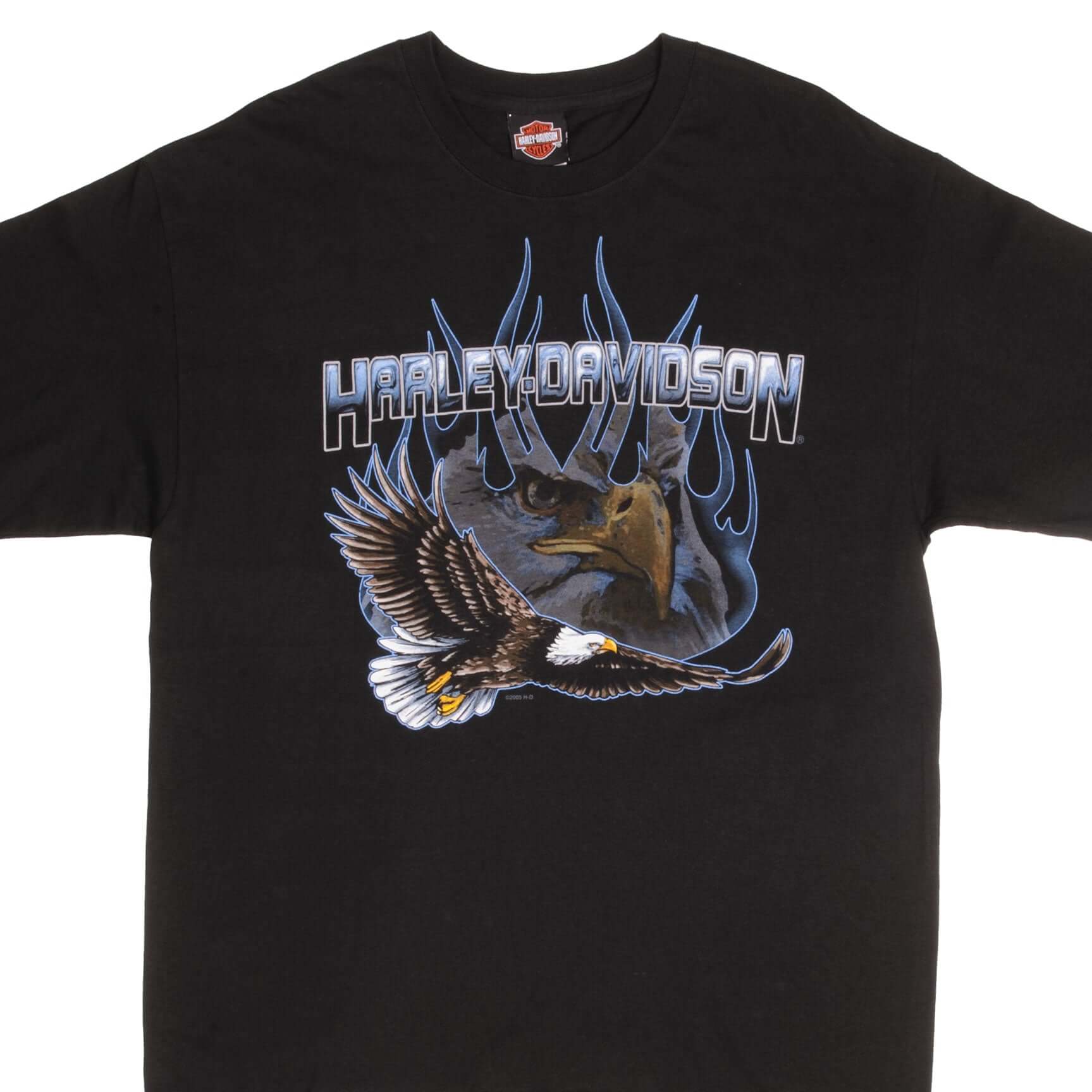 Vintage Harley Davidson Tee Shirt Eagle Bedford Texas 2005 Size Large Made In USA