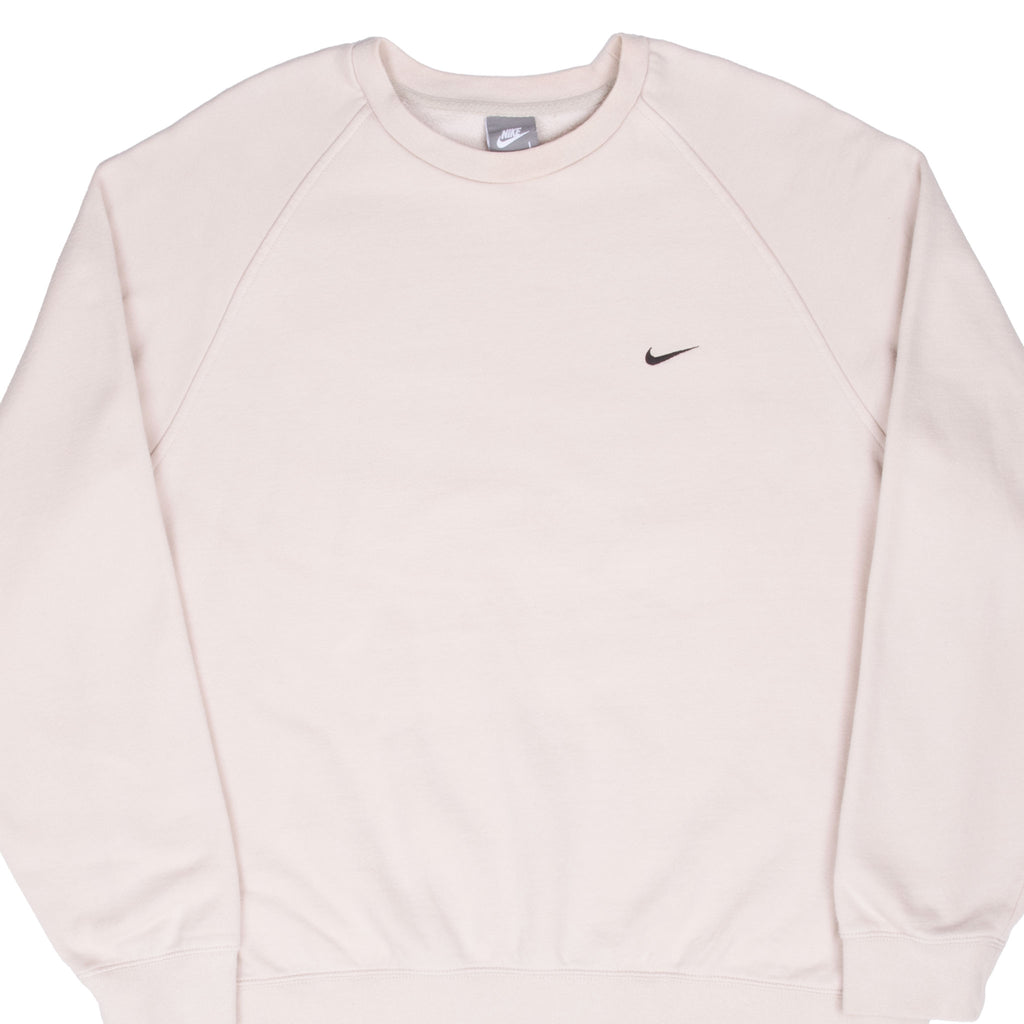 Vintage Nike Classic Swoosh Beige Sweatshirt 2000S Size Large