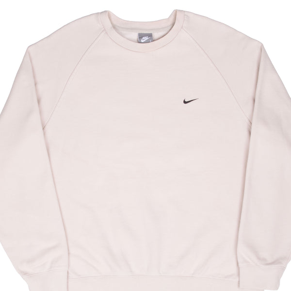 Vintage Nike Classic Swoosh Beige Sweatshirt 2000S Size Large