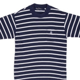Vintage Nautica Blue Mariniere Tee Shirt 1990S Size Large With Single Stitch Sleeves