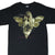 Front of black Otep T-shirt with winged figure and Perfectly Flawed graphic