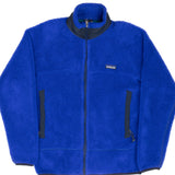 Vintage Patagonia Blue Retro-X Deep Pile 1990S Fleece Jacket Size Medium Made In Usa