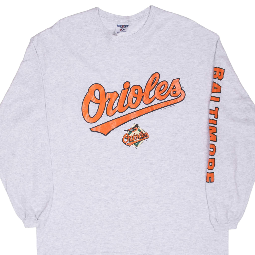 Vintage Mlb Baltimore Orioles 2004 Long Sleeve Tee Shirt Size Large