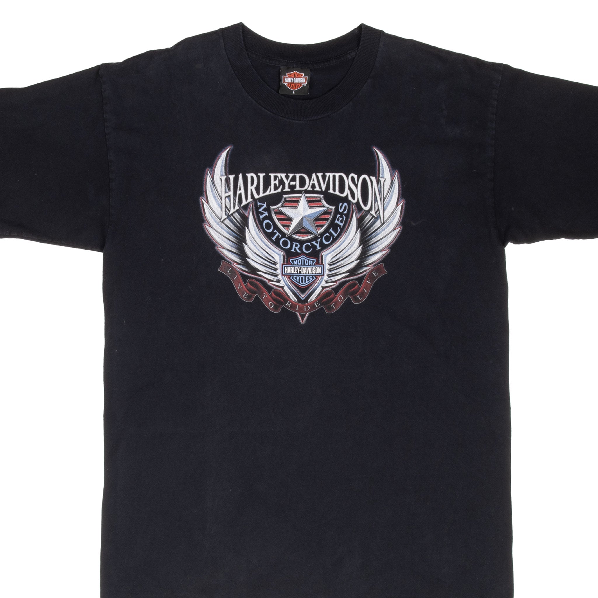 Vintage Harley Davidson Rockville 2002 Tee Shirt Size Large Made In Usa