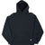 VINTAGE RUSSELL ATHLETIC BLACK BLANK HOODIE SWEATSHIRT 1990S LARGE