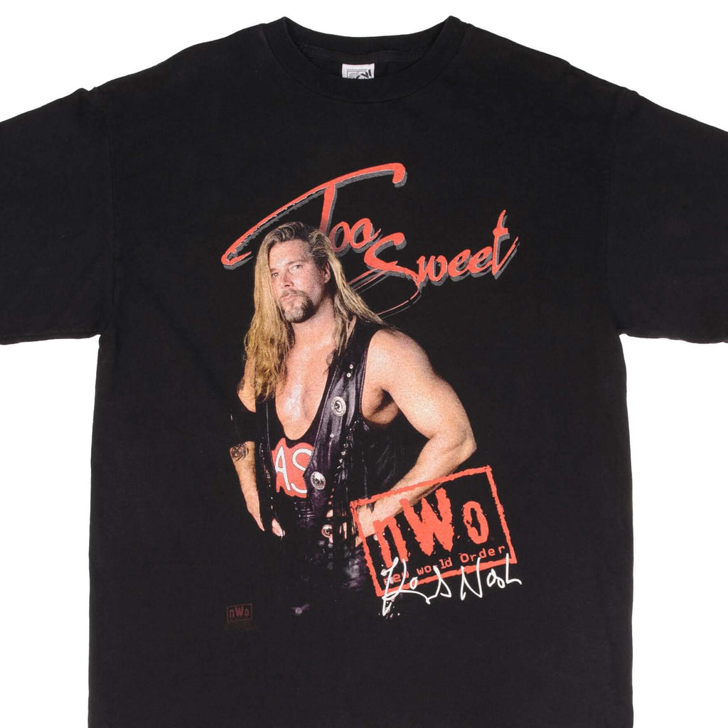 Vintage New World Order NWO Wrestling Too Sweet Kevin Nash Tee Shirt Size XL 1998