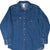 VINTAGE CARHARTT PEARL SNAP BUTTON DENIM BLUE SHIRT 1990S SIZE MEDIUM