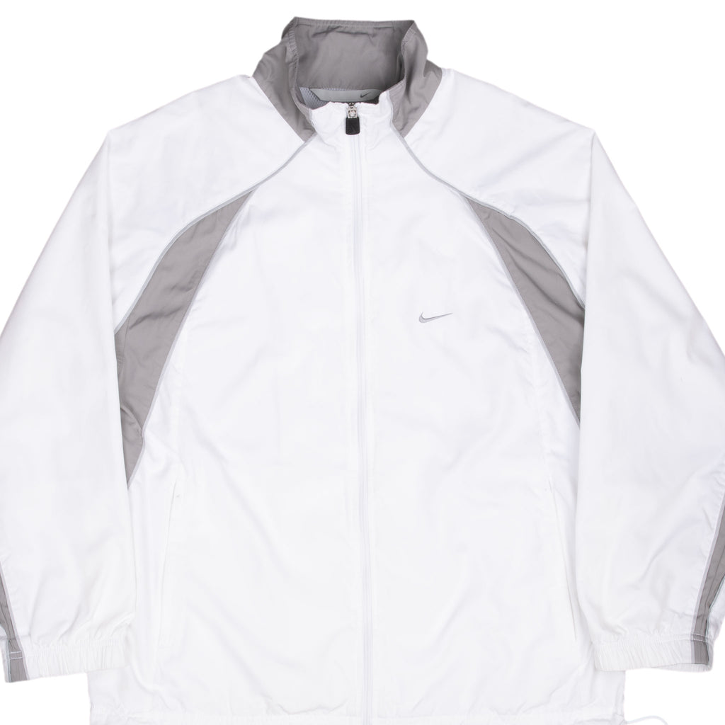 Vintage Nike Swoosh White Windbreaker Jacket 2000S Size Small