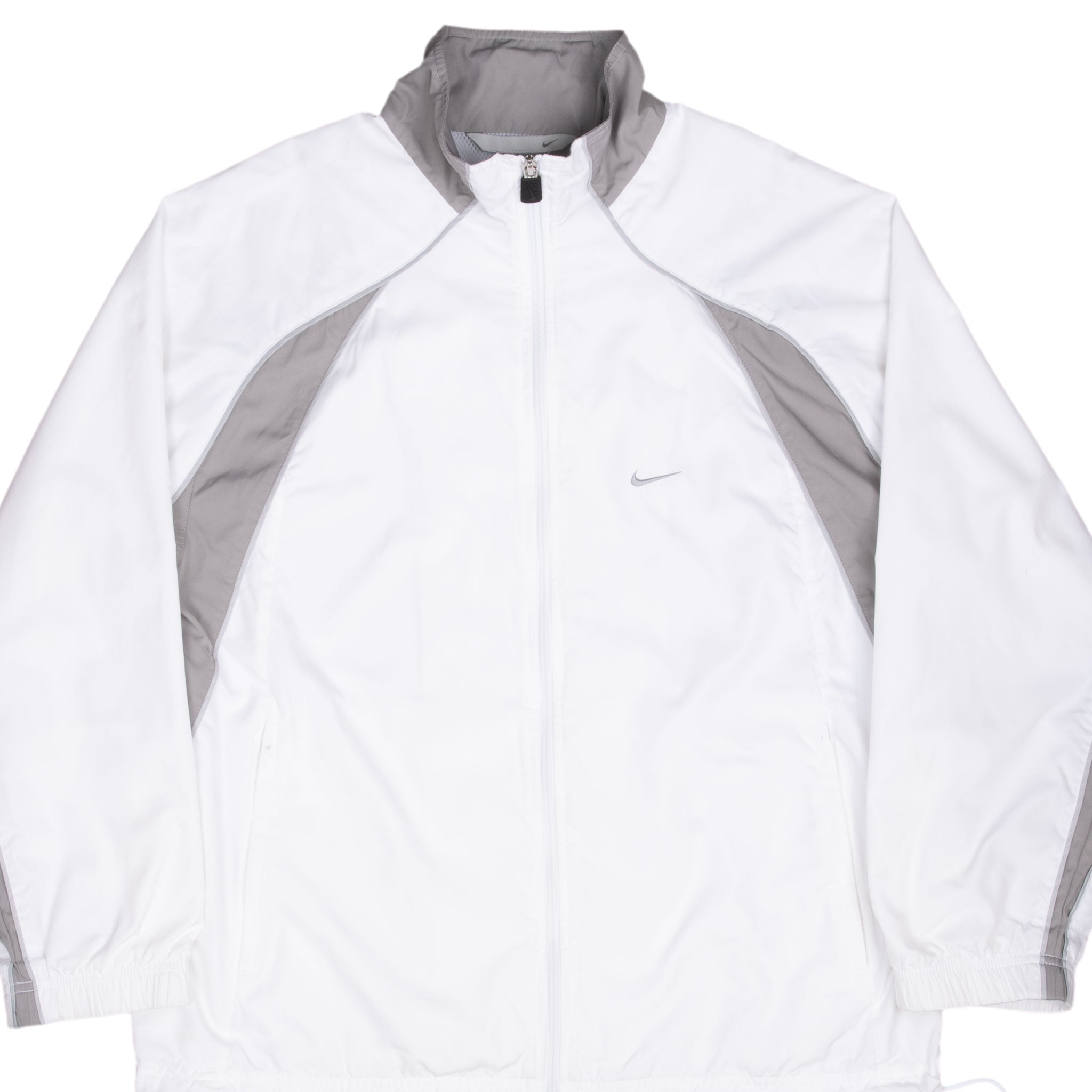 Vintage Nike Swoosh White Windbreaker Jacket 2000S Size Small