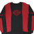 Front of black and red Harley-Davidson sweatshirt with embroidered chest and sleeve logos