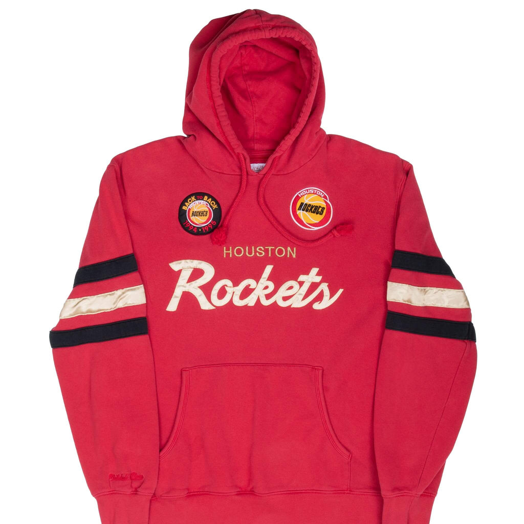 Vintage Nba Houston Rocket Mitchell & Ness Hoodie Sweatshirt Size XL