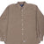 VINTAGE RALPH LAUREN KHAKI BROWN SHIRT 1990S SIZE XL