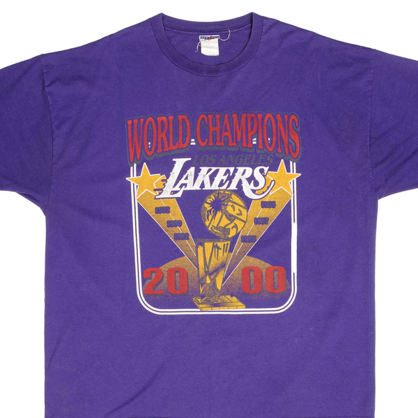 Vintage NBA Los Angeles Lakers World Champions 2000 Tee Shirt Size 2XL